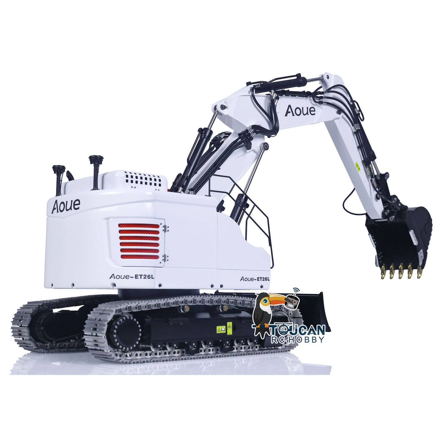 LESU 1/14 Aoue Metal ET26L Painted Assembled RTR Hydraulic Three-section RC Excavator B0012 With PL18EV Transmitter Smoke Function