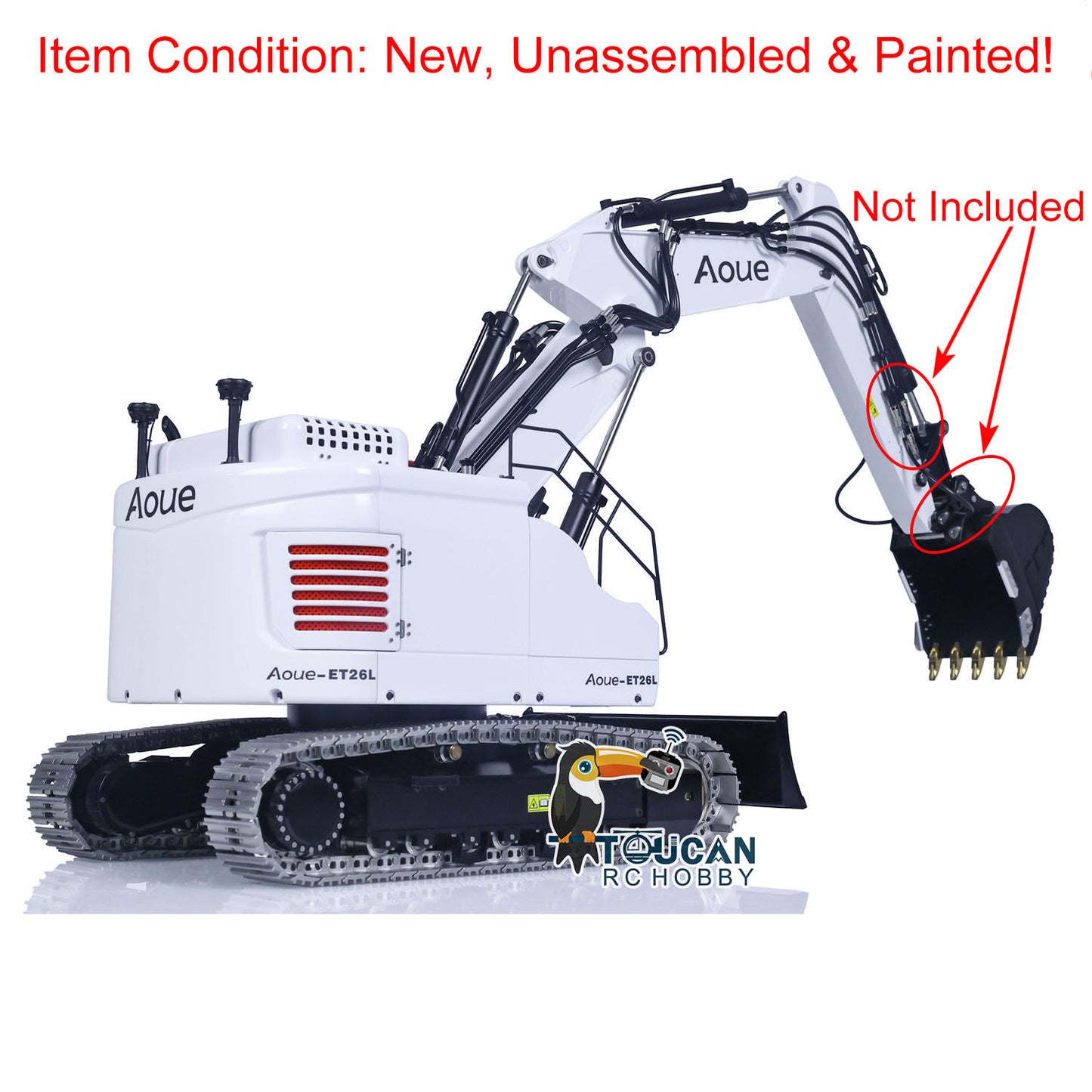 LESU 1/14 Aoue Metal ET26L Painted Unassembled Hydraulic Three-section RC Excavator B0012