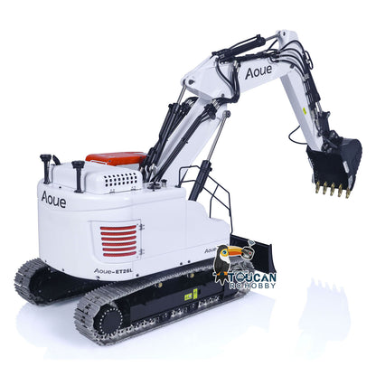 LESU 1/14 Aoue Metal ET26L Painted Assembled RTR Hydraulic Three-section RC Excavator B0012 With PL18EV Transmitter Smoke Function