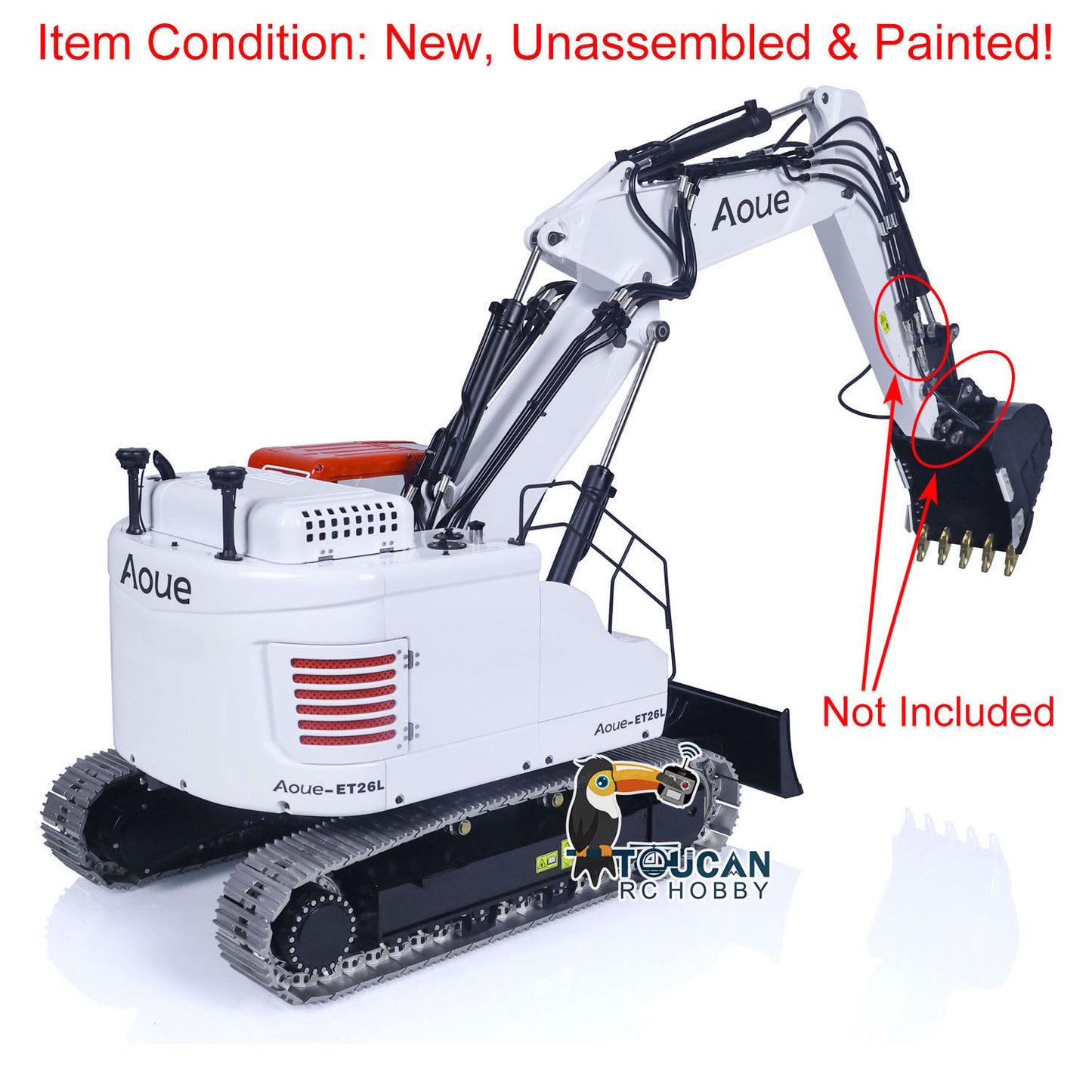 LESU 1/14 Aoue Metal ET26L Painted Unassembled Hydraulic Three-section RC Excavator B0012