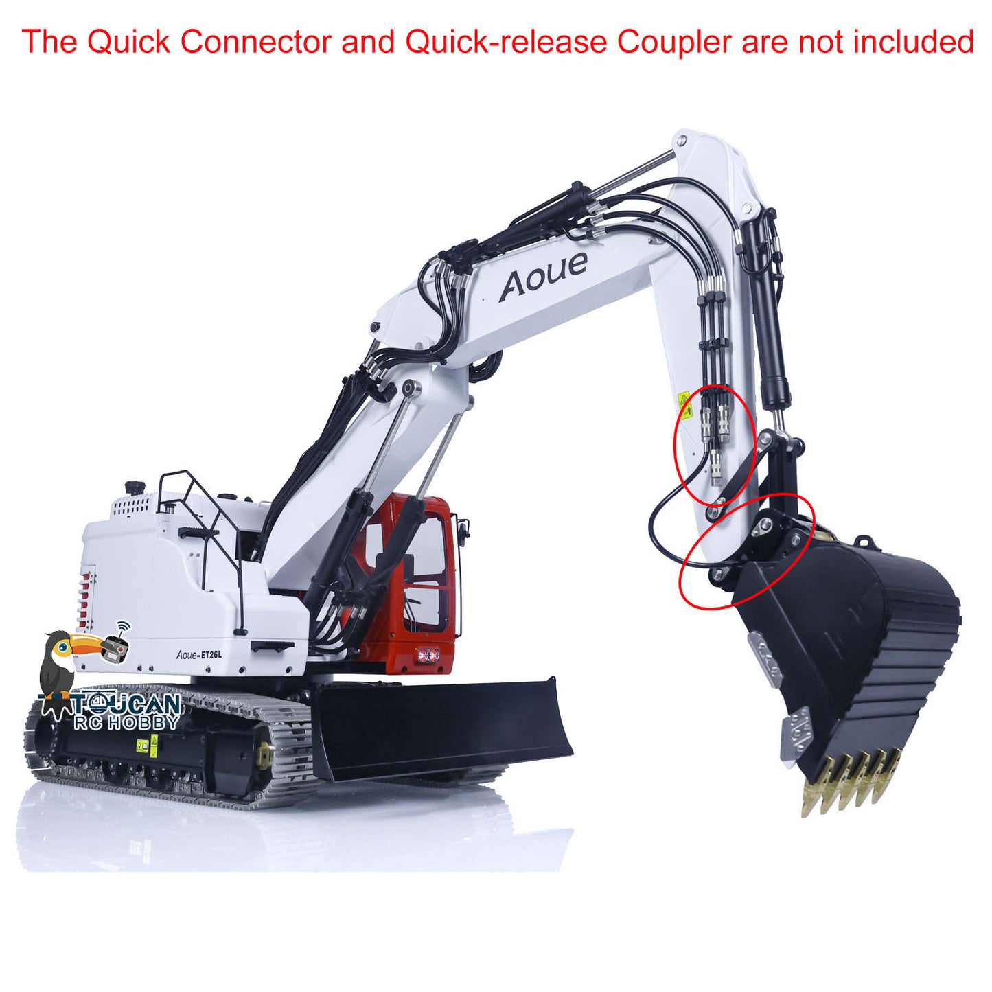 LESU 1/14 Aoue Metal ET26L Painted Assembled PNP Hydraulic Three-section RC Excavator B0012