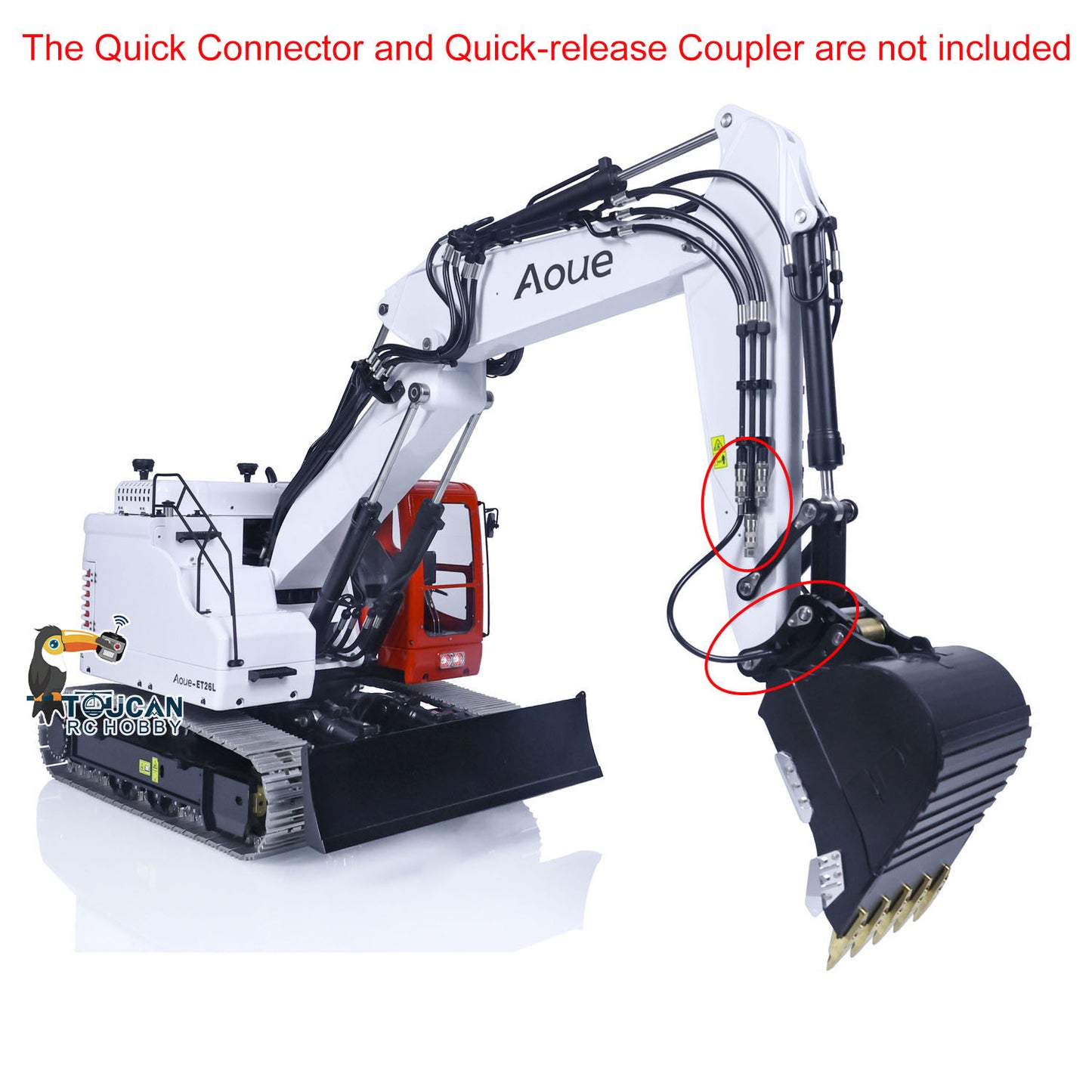 LESU 1/14 Aoue Metal ET26L Painted Assembled PNP Hydraulic Three-section RC Excavator B0012