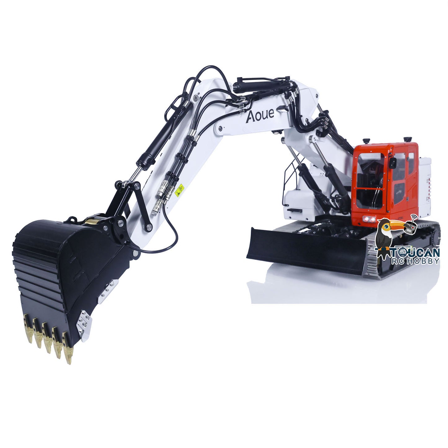 LESU 1/14 Aoue Metal ET26L Painted Assembled RTR Hydraulic Three-section RC Excavator B0012 With PL18EV Transmitter Smoke Function