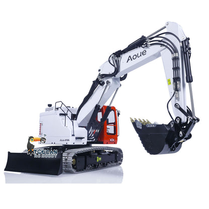 LESU 1/14 Aoue Metal ET26L Painted Assembled RTR Hydraulic Three-section RC Excavator B0012 With PL18EV Transmitter Smoke Function