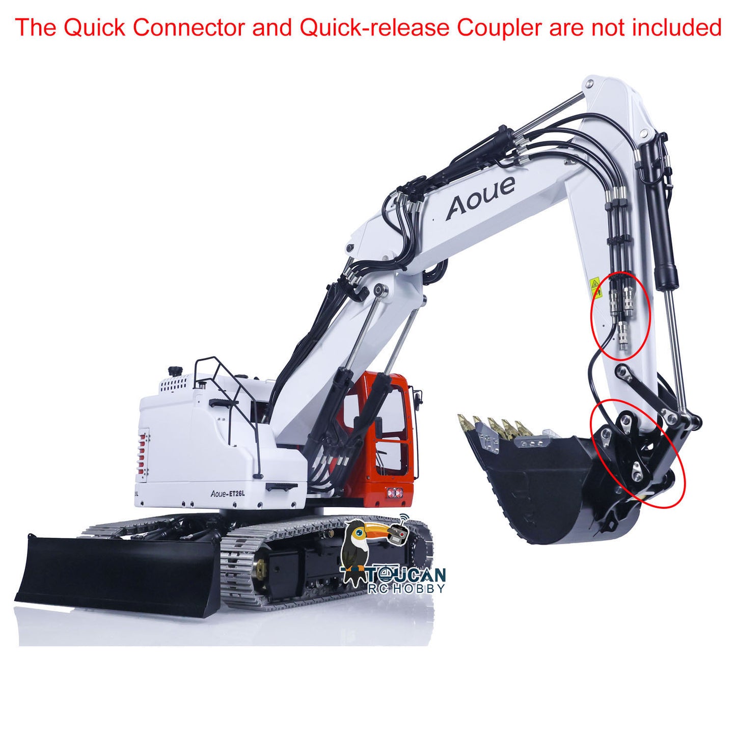 LESU 1/14 Aoue Metal ET26L Painted Assembled PNP Hydraulic Three-section RC Excavator B0012