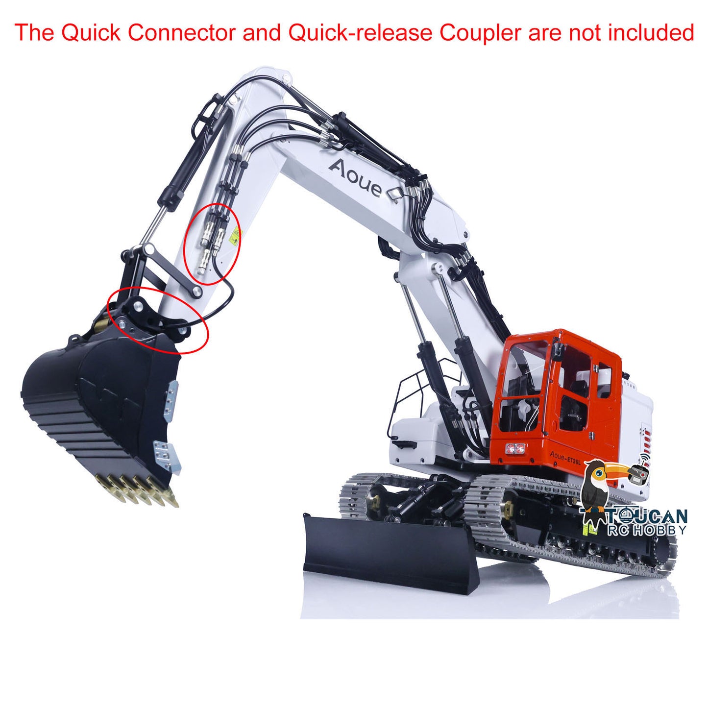 LESU 1/14 Aoue Metal ET26L Painted Assembled PNP Hydraulic Three-section RC Excavator B0012