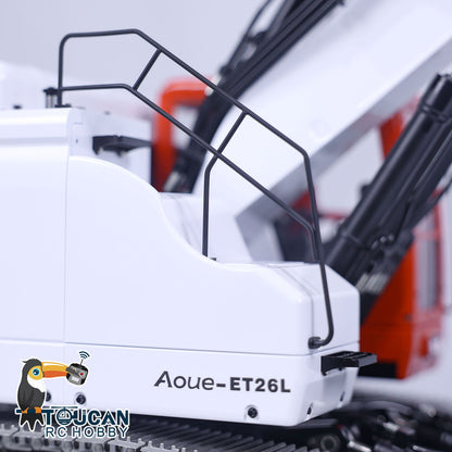 LESU 1/14 Aoue Metal ET26L Painted Assembled RTR Hydraulic Three-section RC Excavator B0012 With PL18EV Transmitter Smoke Function