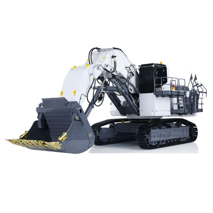 LESU 1/14 Heavy RC Hydraulic Excavator AOUE 9150 for Forward Shovel Double-Pump Digger PNP Construction vehicle Car  Light System