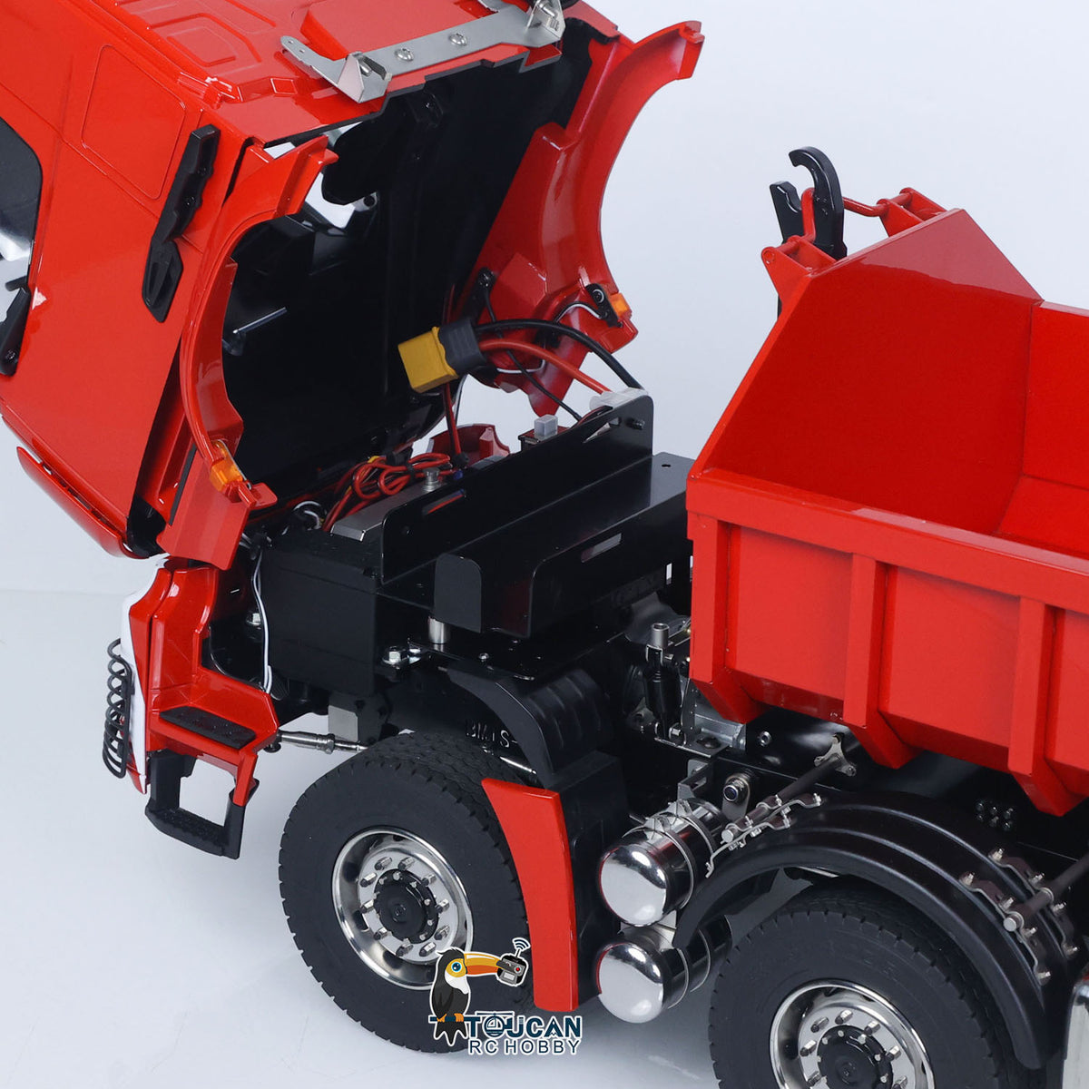 TOUCAN RC HOBBY LXY 1/14 8x8 Metal Hydraulic RC Dumper Tipper Car Radio Control Full Dump Trucks with Standard Bucket Hobby Model DIY PNP