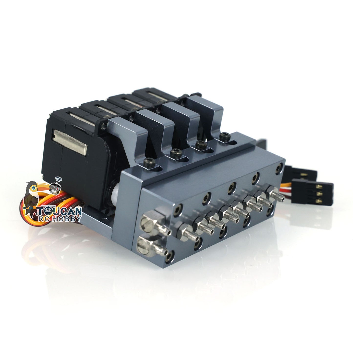 CUT Model Metal Directional Valve with 1CH/2CH/3CH/4CH/5CH for 1/14 RC Excavator Loader Forklift Truck