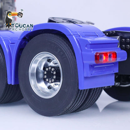 1/14 LESU 8X8 RC Tractor Truck Car Model W/ Equipment Rack