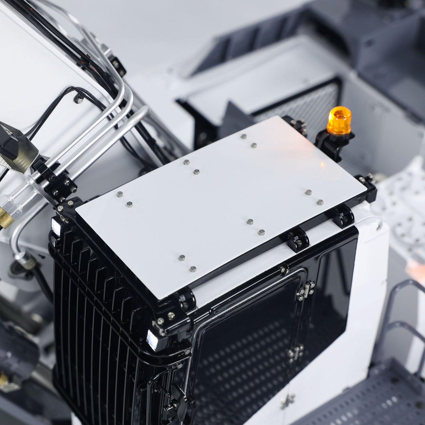 LESU 1/14 Heavy RC Hydraulic Excavator AOUE 9150 for Forward Shovel Double-Pump Digger PNP Construction vehicle Car  Light System