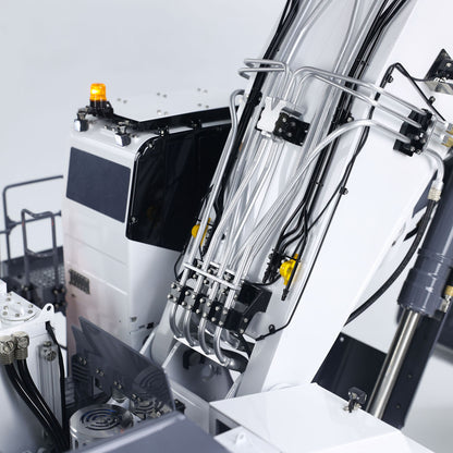 LESU 1/14 Heavy RC Hydraulic Excavator AOUE 9150 for Forward Shovel Double-Pump Digger PNP Construction vehicle Car  Light System