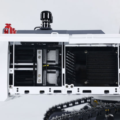 LESU 1/14 Heavy RC Hydraulic Excavator AOUE 9150 for Forward Shovel Double-Pump Digger PNP Construction vehicle Car  Light System