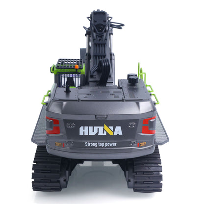 US STOCK HUINA 1/14 593 Toys Model RC Excavator Car Gift Battery 2.4G Remote Control Digger