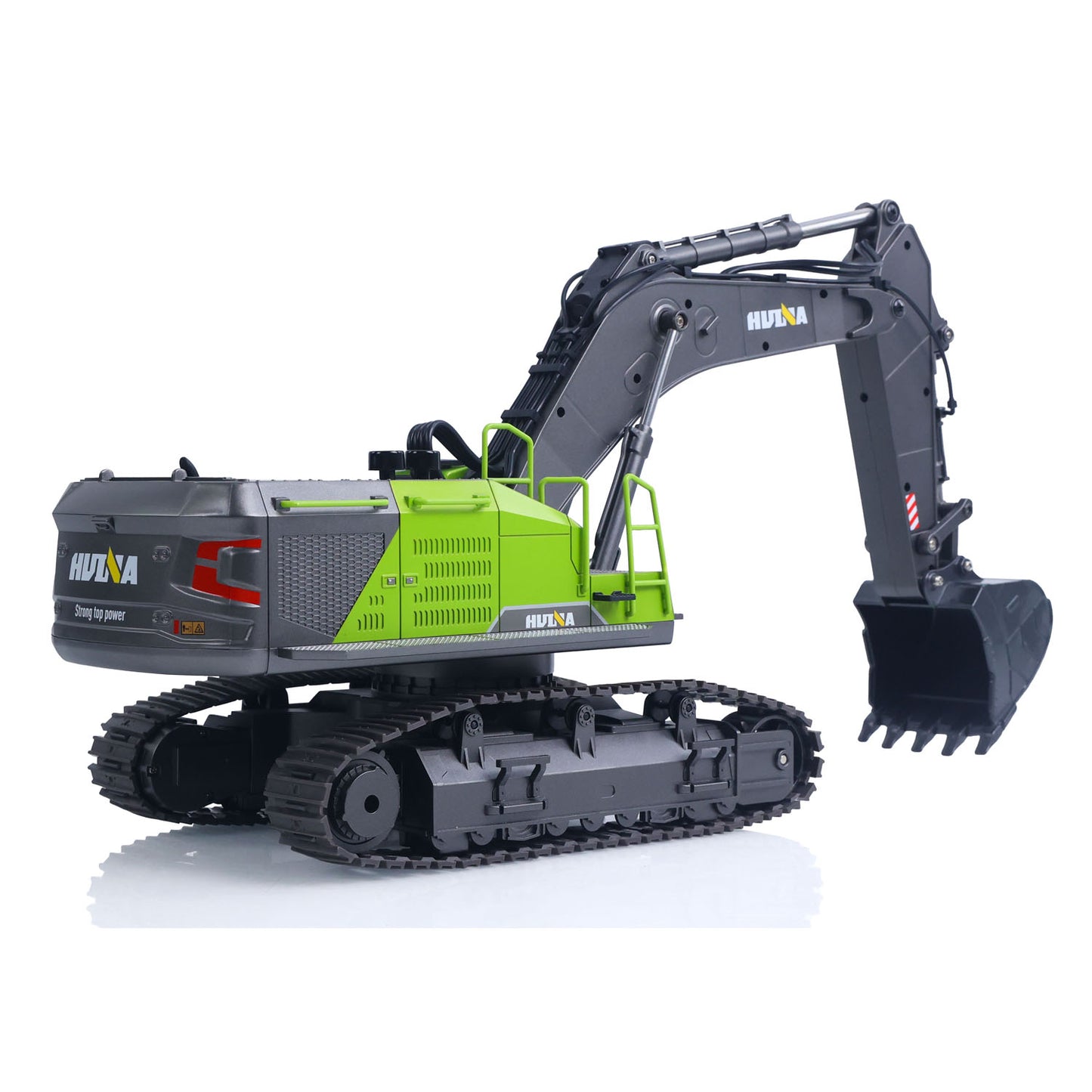 US STOCK HUINA 1/14 593 Toys Model RC Excavator Car Gift Battery 2.4G Remote Control Digger