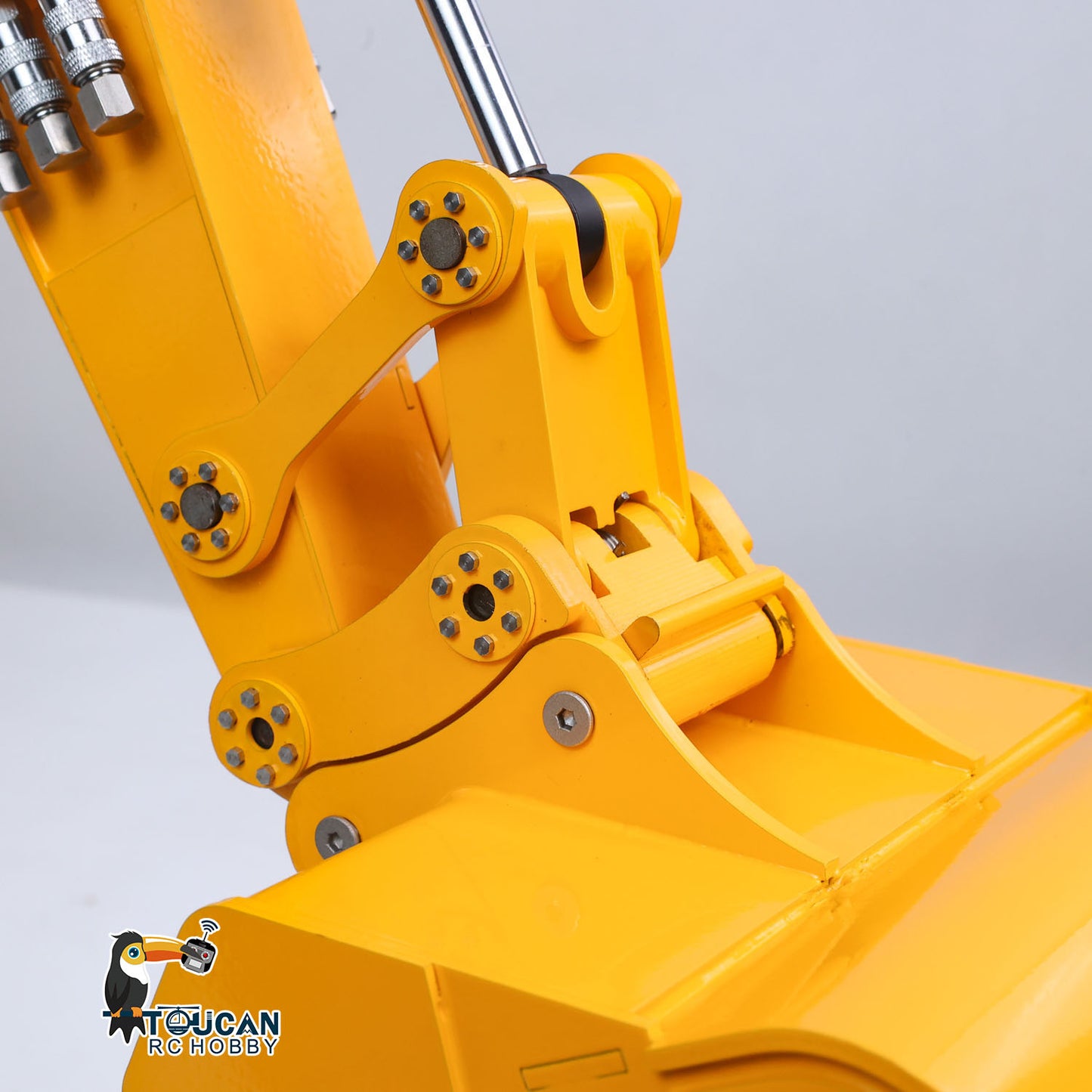 Metal Grading Bucket Ripper for 1/12 Hydraulic Remote Control Tracked Excavator C395 LR976 E650 RC Digger Model Construction Vehicle