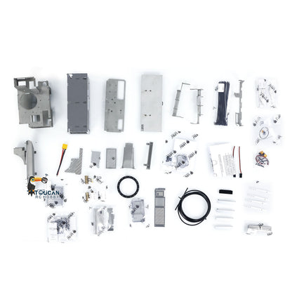 Metal Cargo Box Hydraulic Crane for LESU 1/14 Roll on Off Dumper Truck DIY Model