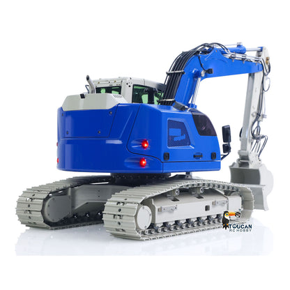 JDM-208 1/14 7CH Remote Control Hydraulic Excavator R920 2Arms Metal RC Digger Flysky PL18 EV Lite Sound System Quick Coupler