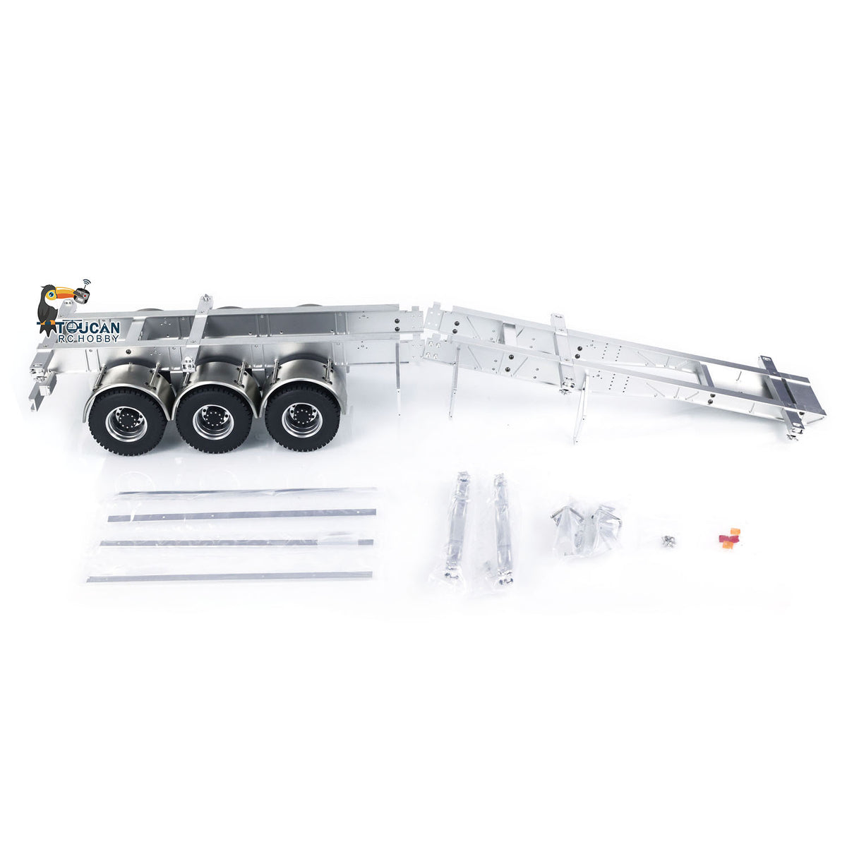 1/14 MD Model Metallrahmen 3 Achsen Anhänger