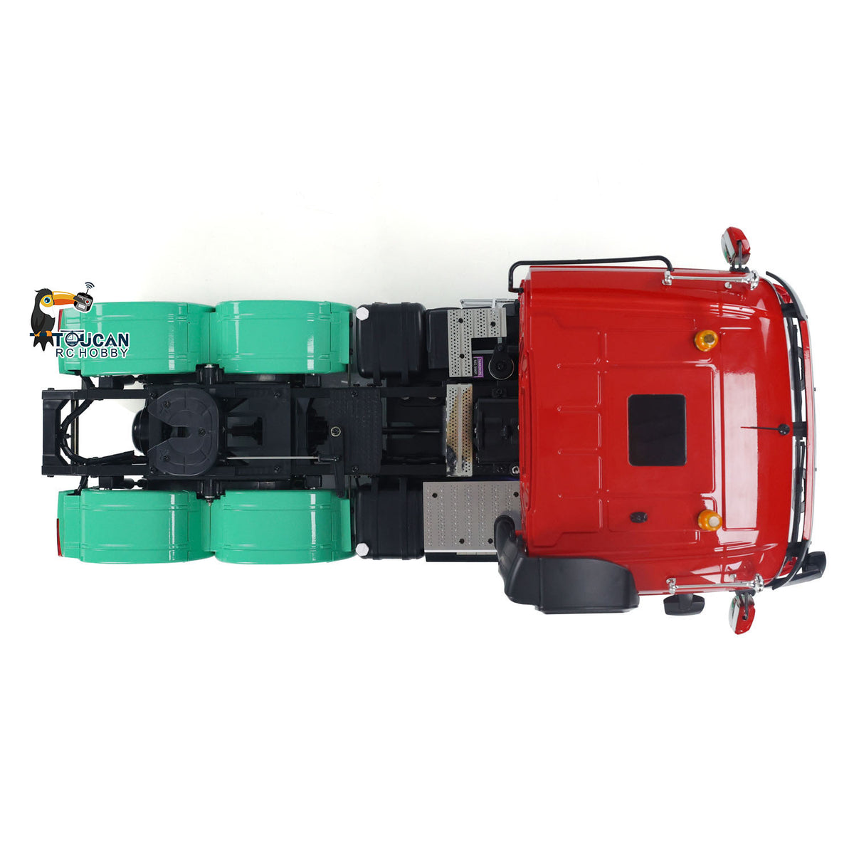 6x4 1/14 RTR Remote Control Tractor Truck 3-speed Gearbox Flysky I6S Radio System Sounds Lights