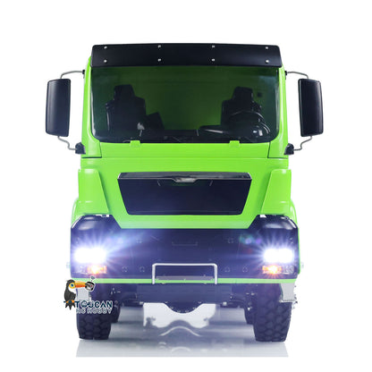 LESU TGS 1/14 RC Hydraulic Roll On Off Dump Truck 8x8 Metal Chassis Dumper Differential Lock EDS Axles 2Speed Gearbox Model Car