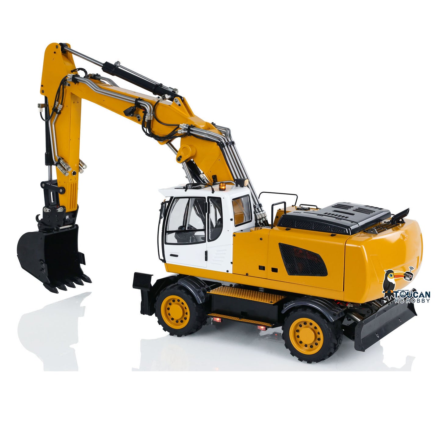 1/14 Wheeled RC Hydraulic Excavator 946-3 PL18EV Radio Controller Digger Ripper Grab