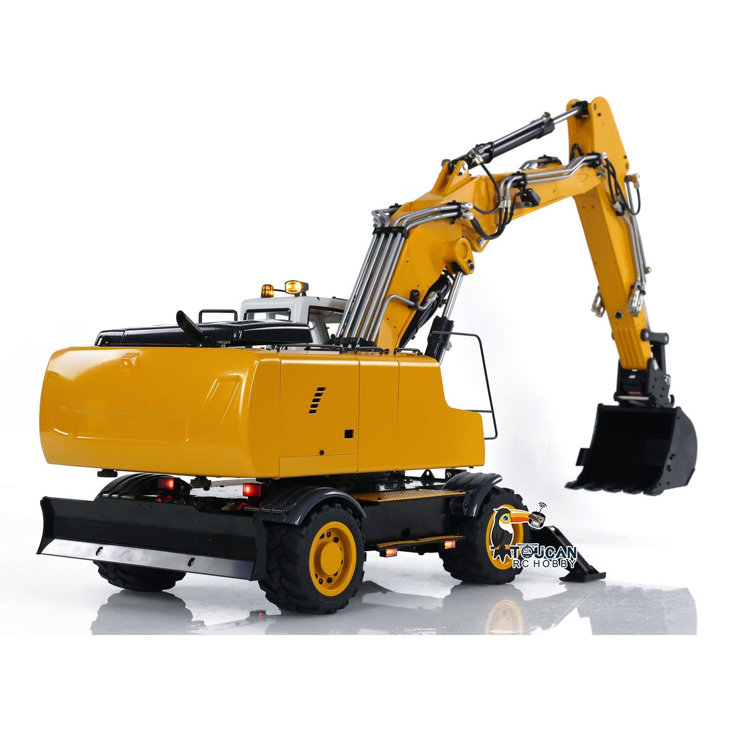 1/14 Wheeled RC Hydraulic Excavator 946-3 PL18EV Radio Controller Digger Ripper Grab