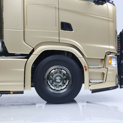 TOUCAN 1/14 Remote Control Tractor Truck 4X2 TAMIYA Chassis 56379 3Speed Gearbox Flowing Water Light Smoke Unit ST8 Radio RTR Demon Eye Electric Windshield Wiper