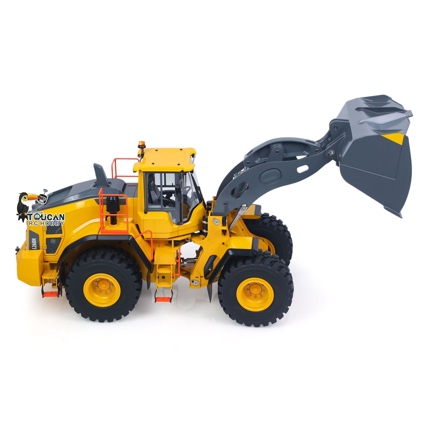 Double E Metal 1/14 4X4 Remote Control Hydraulic Loader L260H Axle Locks 2Speed Gearbox Brushless Motor Battery RTR Light System