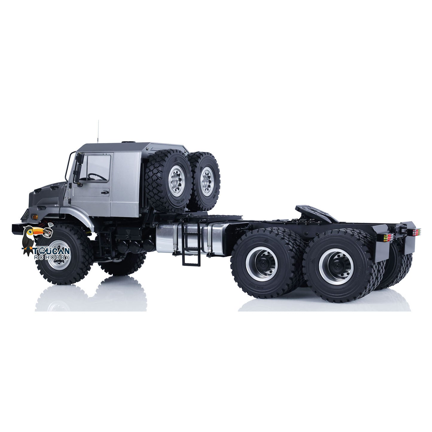 Camion tracteur tout-terrain télécommandé JDModel 1/14 6x6 avec essieux différentiels