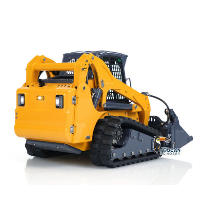 US Stock LESU AoueLT5 1/14 Stainless Steel Hydraulic RC Skid-Steer Loader B0008 with Light Sound System I6S Radio System