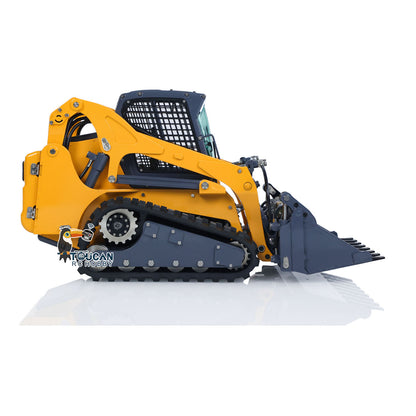 US Stock LESU AoueLT5 1/14 Stainless Steel Hydraulic RC Skid-Steer Loader B0008 with Light Sound System I6S Radio System