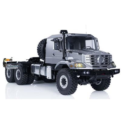 Camion tracteur tout-terrain télécommandé JDModel 1/14 6x6 avec essieux différentiels