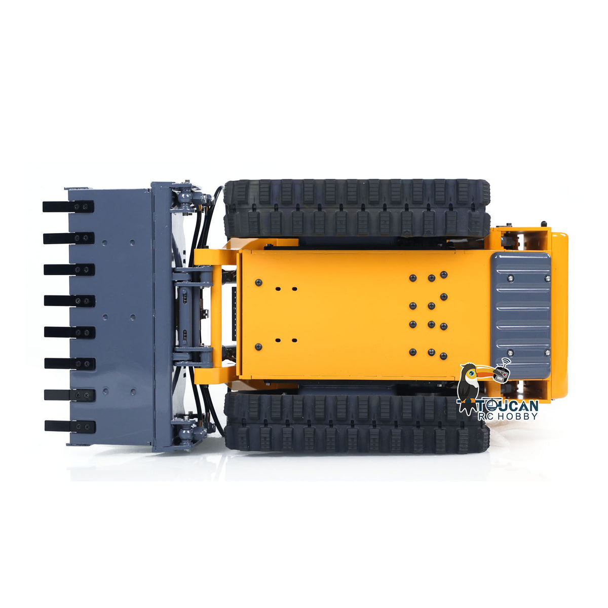 US Stock LESU AoueLT5 1/14 Stainless Steel Hydraulic RC Skid-Steer Loader B0008 with Light Sound System I6S Radio System