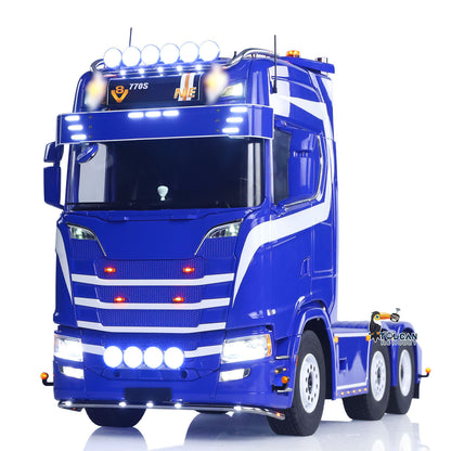 TOUCAN 770S 1/14 RC Tractor Truck 6X6 Metal Chassis Axle Locks 3Speed RTR Smoke Sound Light Unit Cabin Suspension ST8