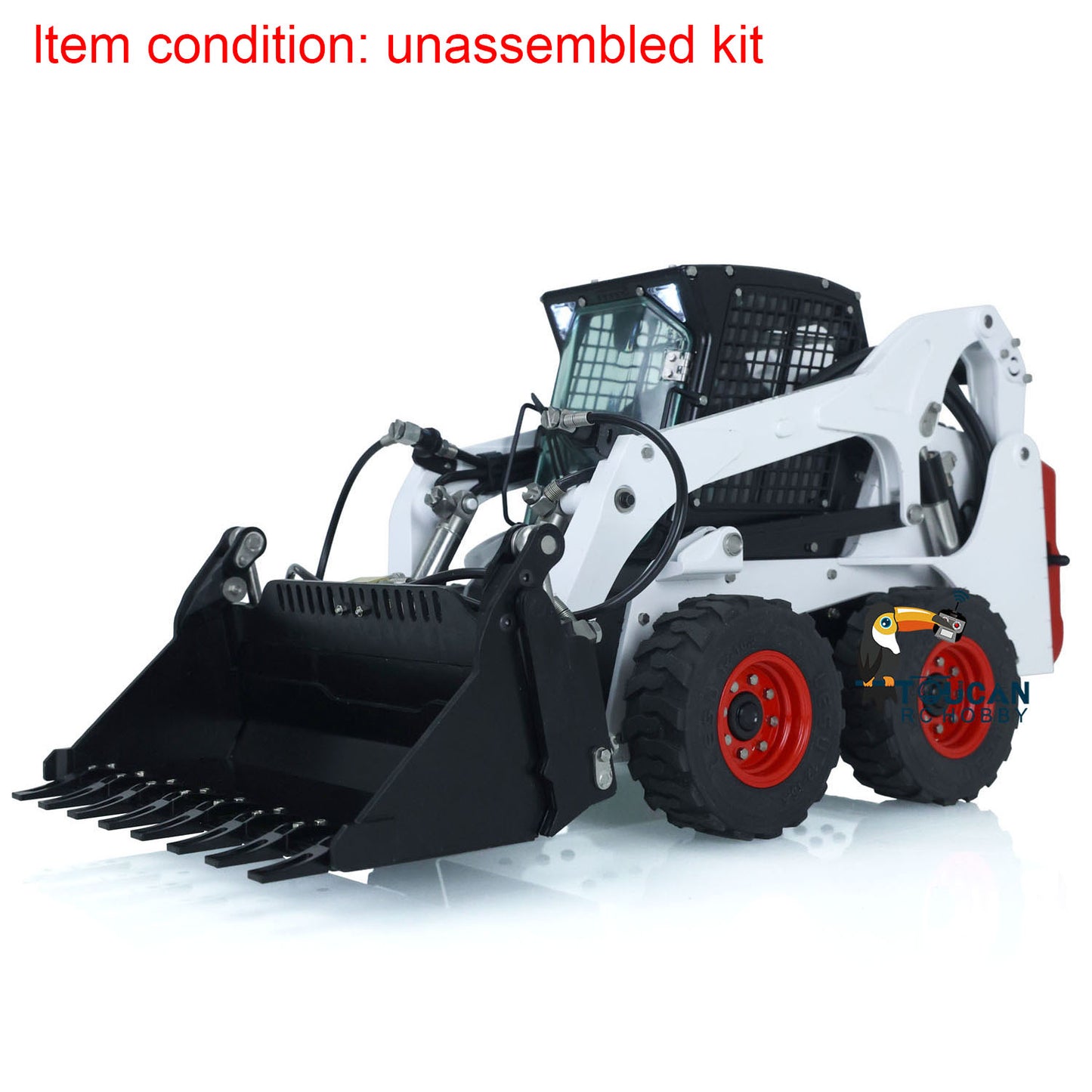 LESU 1/14 RC Metal Hydraulic Aoue LT5H Painted Unassembled Wheeled Skid Steer Loader A0008