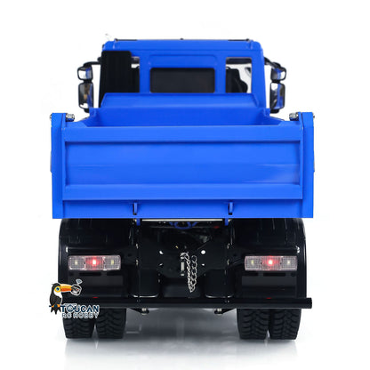 Camion à benne basculante hydraulique RC 1/14 4x4 en métal RC Tipper personnalisé bleu