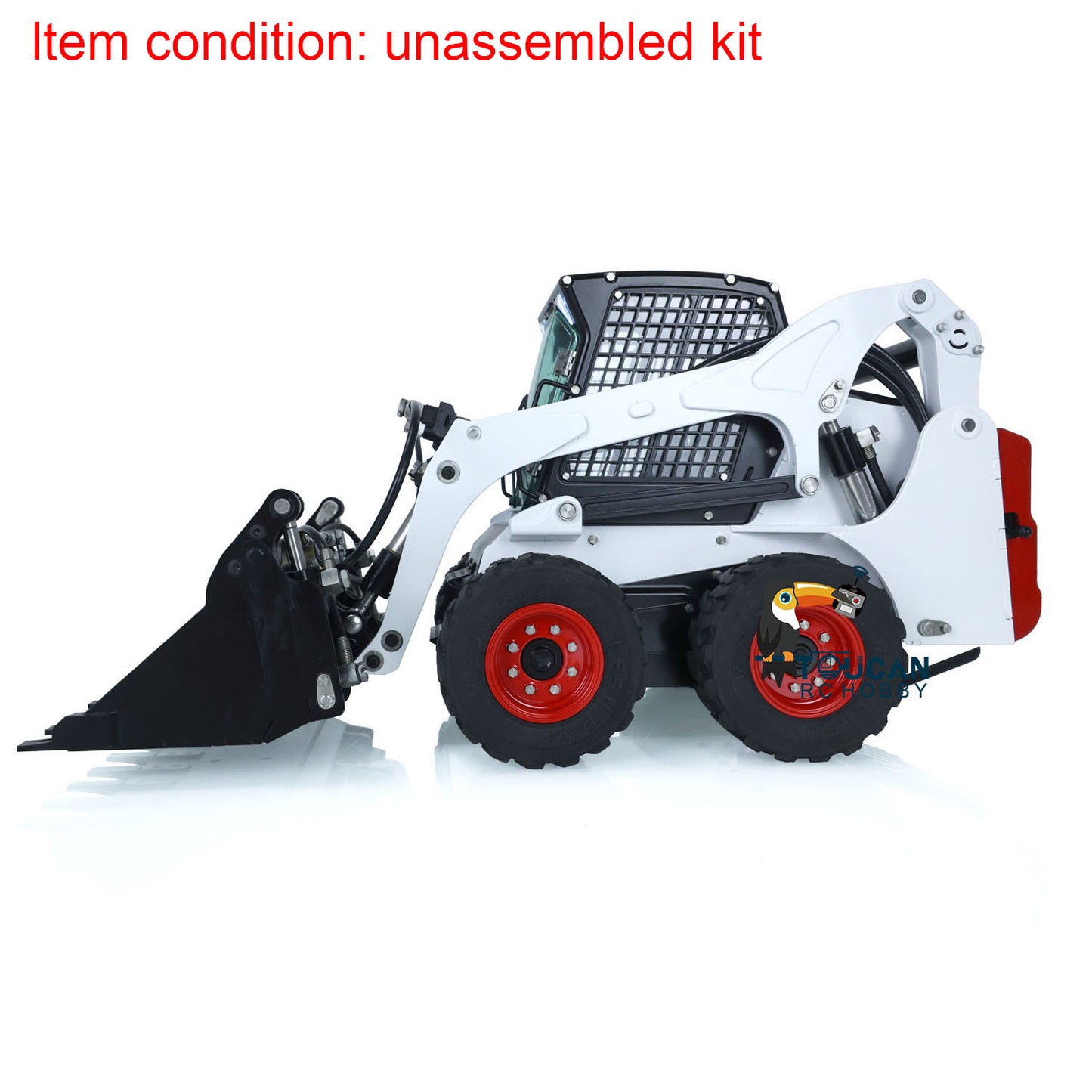 LESU 1/14 RC Metal Hydraulic Aoue LT5H Painted Unassembled Wheeled Skid Steer Loader A0008