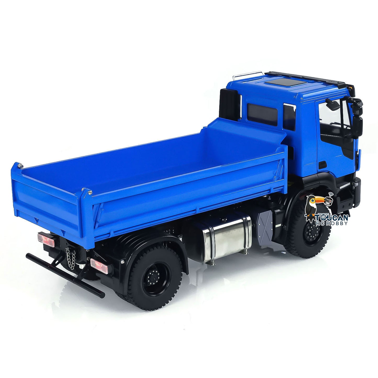 Metal 1/14 4x4 RC Hydraulic Dump Truck RC Tipper Customized Blue