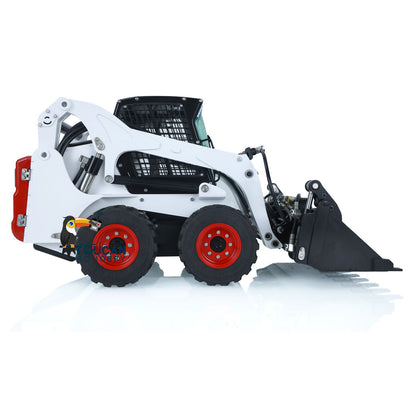 US STOCK LESU 1/14 Bobcat Hydraulic RC Loader Wheeled Skid-Steer Aoue LT5H I6S Radio Cars