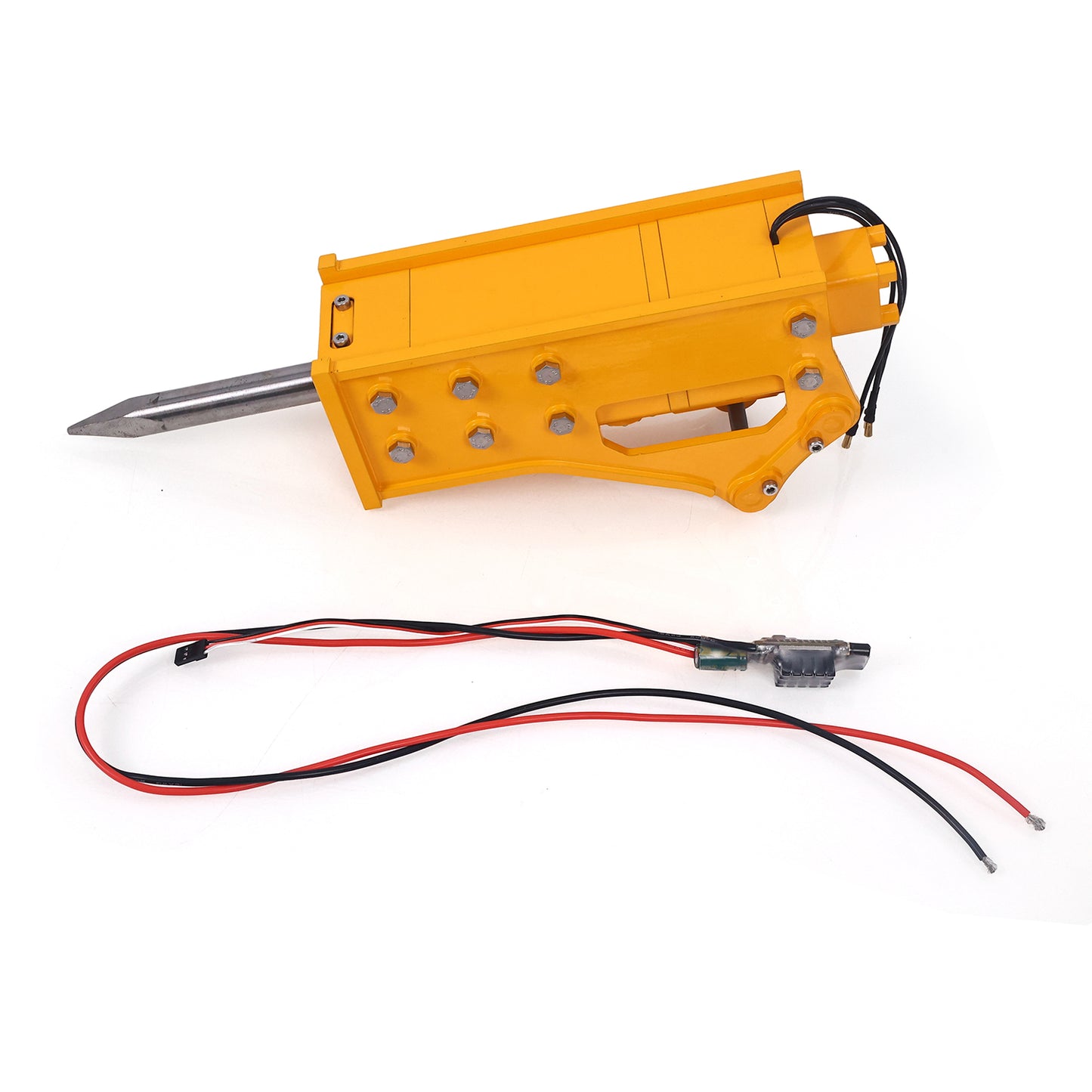 Metal Painted Electric Hammer for 1/12 RC Hydraulic Digger C395 Dual Pump Remote Control Construction Vehicles Excavator