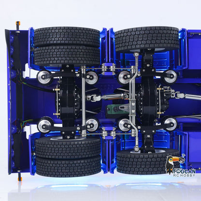 TOUCAN 770S 1/14 RC Tractor Truck 6X6 Metal Chassis Axle Locks 3Speed RTR Smoke Sound Light Unit Cabin Suspension ST8