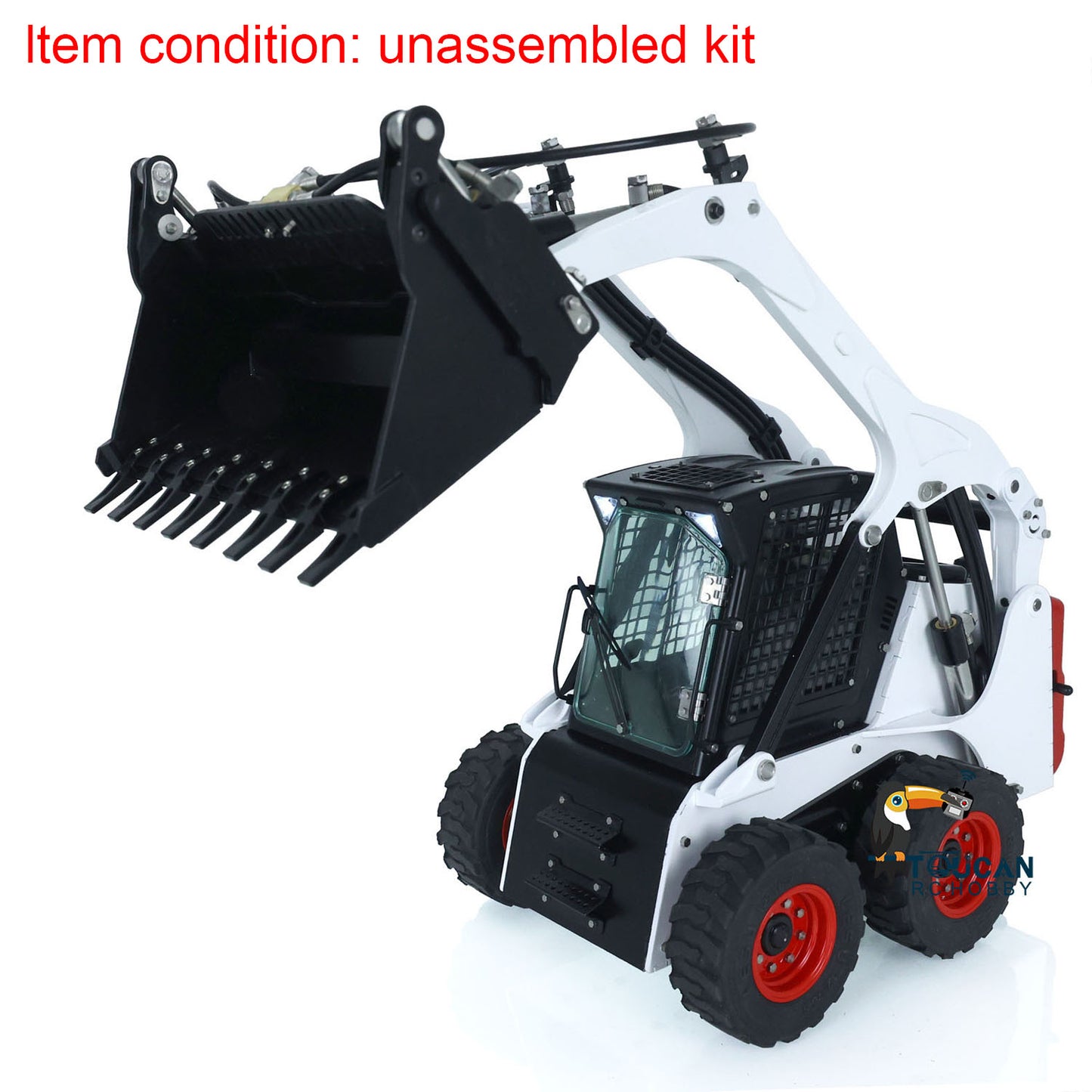 LESU 1/14 RC Metal Hydraulic Aoue LT5H Painted Unassembled Wheeled Skid Steer Loader A0008