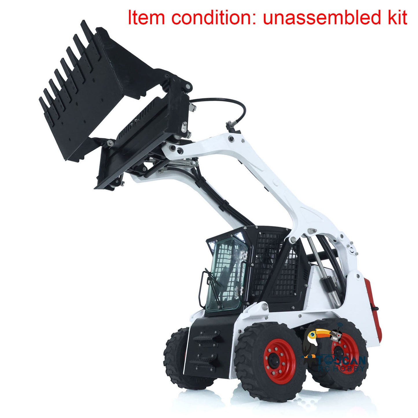 LESU 1/14 RC Metal Hydraulic Aoue LT5H Painted Unassembled Wheeled Skid Steer Loader A0008