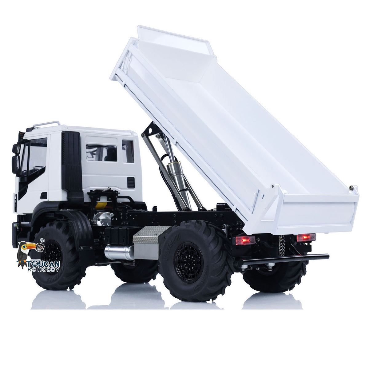 MD 1/14 4x4 Metal RC Hydraulic Dumper Trucks 2Speed Gearbox Differential Locks Remote Control Tipper Model ST8 Radio Light Sound
