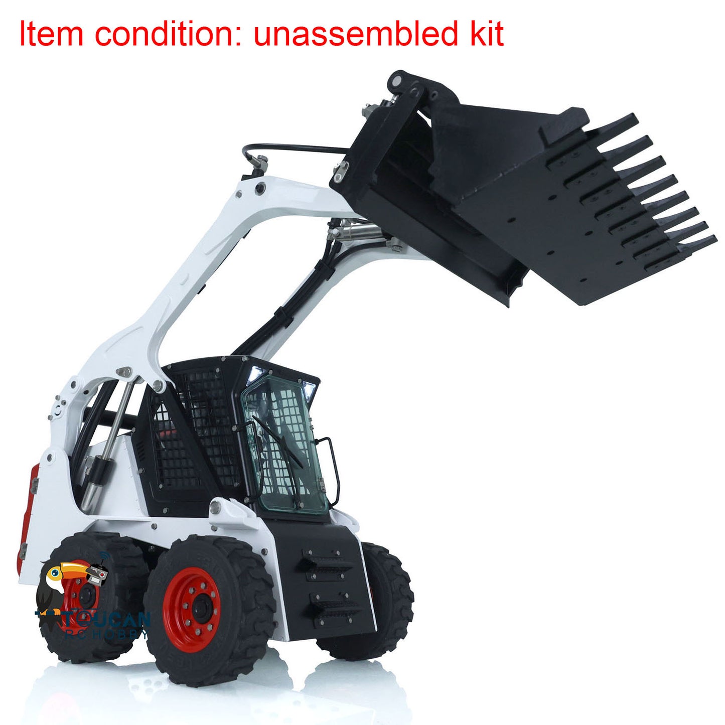 LESU 1/14 RC Metal Hydraulic Aoue LT5H Painted Unassembled Wheeled Skid Steer Loader A0008