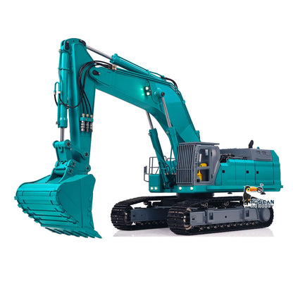 TOUCAN 55KG! 1/12 Metal Remote Control Hydraulic Tracked Excavator 395F RC Digger 2830 Brushless Motor Dual Pump System Flysky Radio
