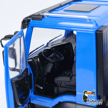 Camion à benne basculante hydraulique RC 1/14 4x4 en métal RC Tipper personnalisé bleu