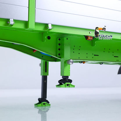TOUCAN Painted 3-Axle Metal Semi Trailer Support Legs For 1/14 RC Tractor Truck Remote Control Lorry Car Model BM214 Forklift